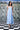 Playing Card Maxi A-Line Dress- Light Blue