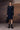 Structured Navy Shift Dress 